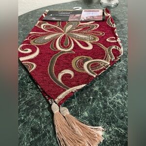 Red and Gold Table Runner